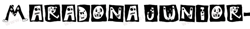 Maradona junior字体转换